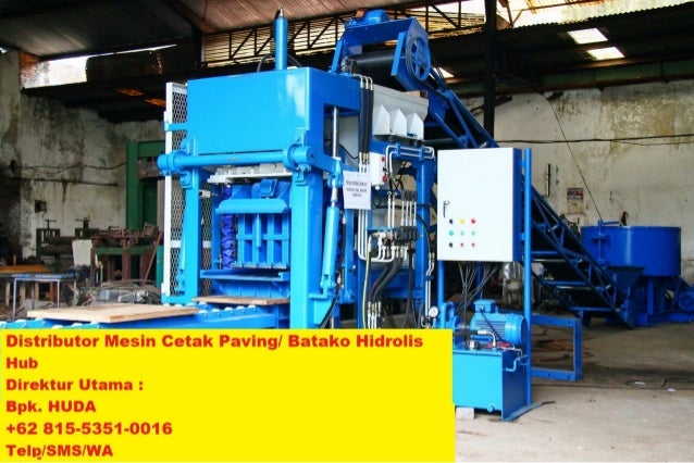 Mesin Cetak Paving Block Hidrolik