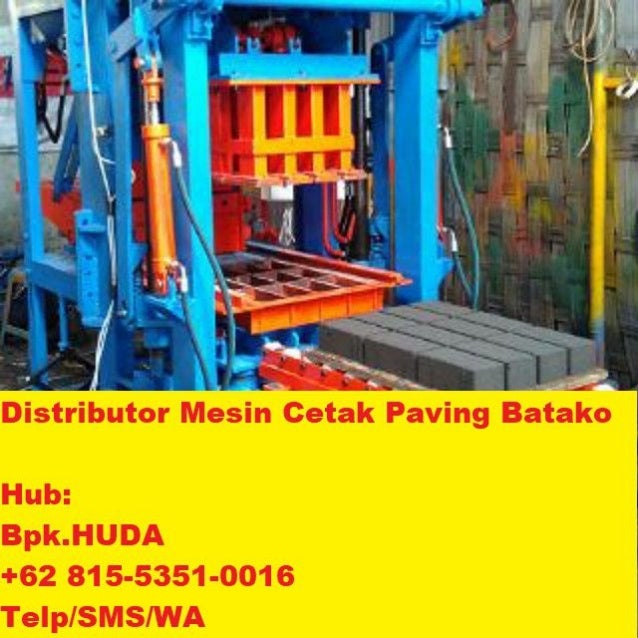 Harga Mesin Cetak Batako Semi Otomatis