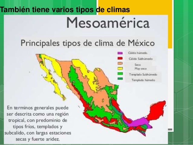 Cual Es El Clima De Mesoamérica