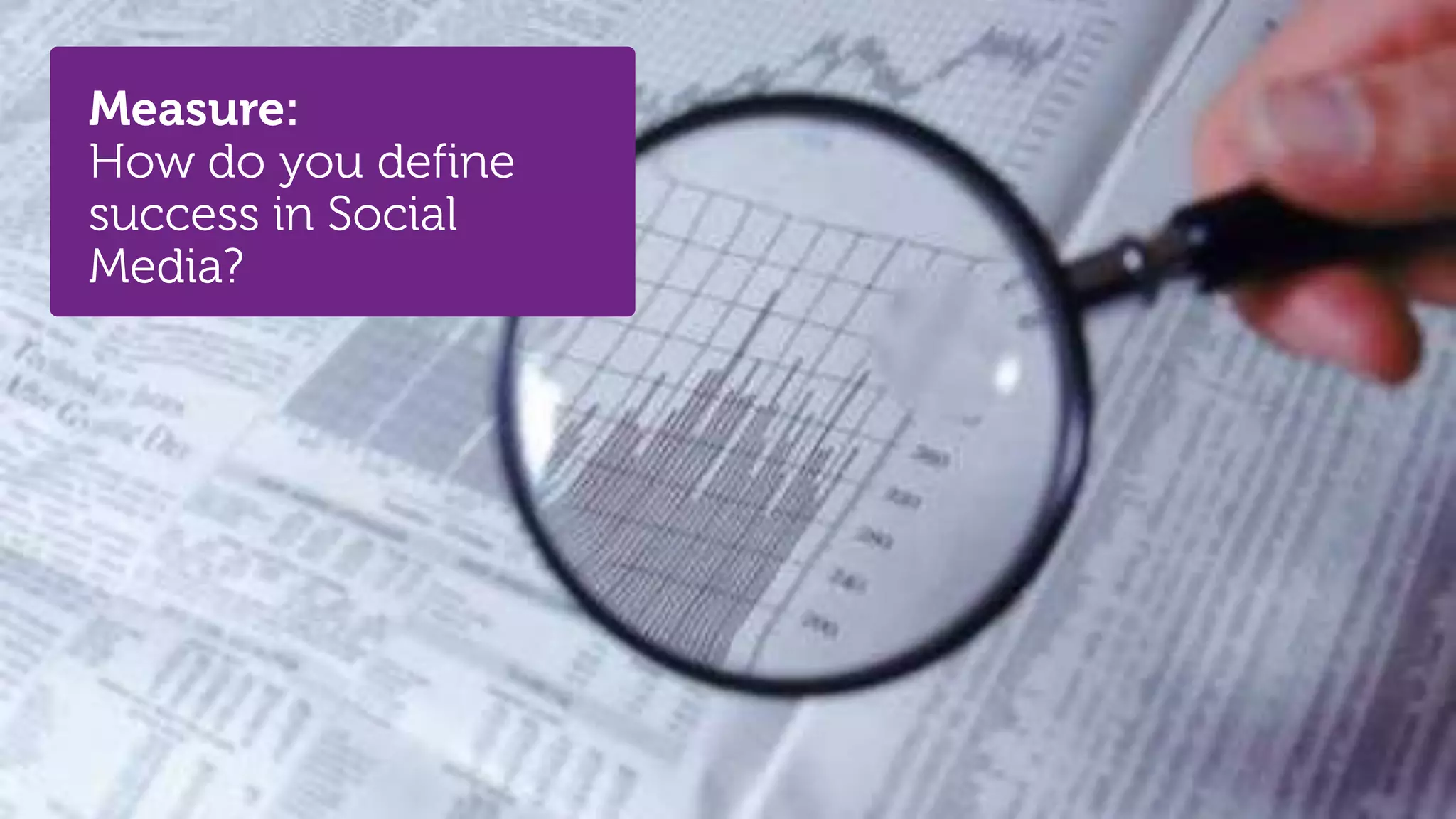 Measure:
 How do you define
 success in Social
 Media?




62   @stephenjatdell   © 2012 - Dell
 