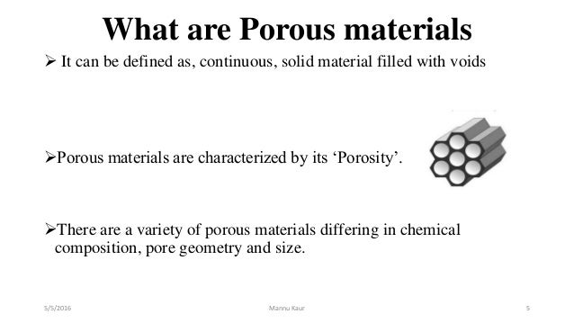 porosity materials
