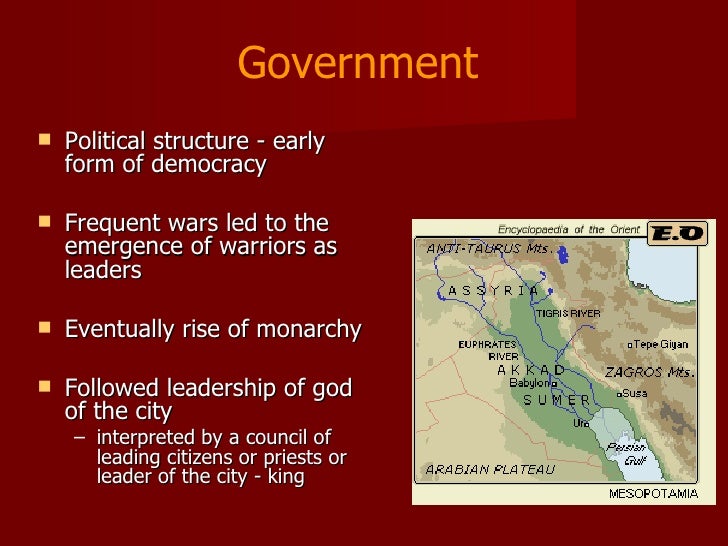 mesopotamia government Mesopotamia, egypt and china centralized government whereas mesopotamia was decentralized and was based upon small city-states operating independently. mesopotamia government Mesopotamia, egypt and china centralized government whereas mesopotamia was decentralized and was based upon small city-states operating independently.