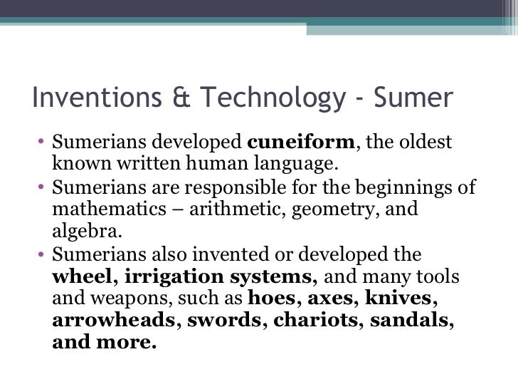 Mesopotamia Inventions And Technology Ancient Mesopotamian Science And