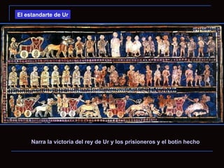 El estandarte de Ur




     Narra la victoria del rey de Ur y los prisioneros y el botín hecho
 