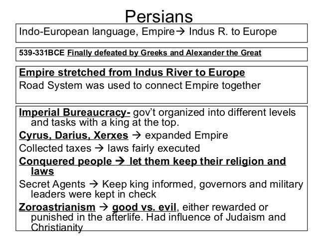 Persian Empire Chart