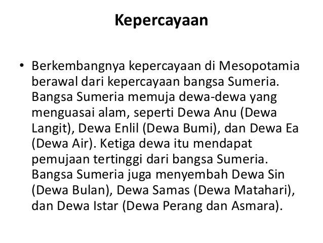 Mesopotania Awesome Ketika Kepercayaan Mesopotania Awesome Ketika Kepercayaan