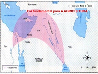 Foi fundamental para A AGRICULTURA
 