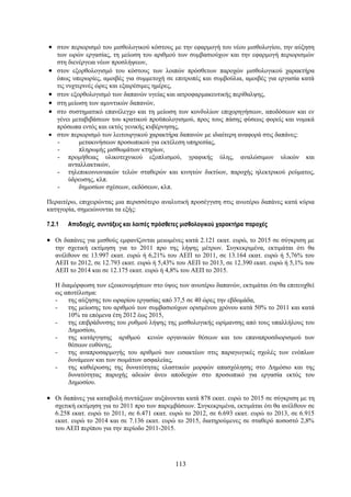 • στον περιορισμό του μισθολογικού κόστους με την εφαρμογή του νέου μισθολογίου, την αύξηση
    των ωρών εργασίας, τη μείωση του αριθμού των συμβασιούχων και την εφαρμογή περιορισμών
    στη διενέργεια νέων προσλήψεων,
•   στον εξορθολογισμό του κόστους των λοιπών πρόσθετων παροχών μισθολογικού χαρακτήρα
    όπως υπερωρίες, αμοιβές για συμμετοχή σε επιτροπές και συμβούλια, αμοιβές για εργασία κατά
    τις νυχτερινές ώρες και εξαιρέσιμες ημέρες,
•   στον εξορθολογισμό των δαπανών υγείας και ιατροφαρμακευτικής περίθαλψης,
•   στη μείωση των αμυντικών δαπανών,
•   στο συστηματικό επανέλεγχο και τη μείωση των κονδυλίων επιχορηγήσεων, αποδόσεων και εν
    γένει μεταβιβάσεων του κρατικού προϋπολογισμού, προς τους πάσης φύσεως φορείς και νομικά
    πρόσωπα εντός και εκτός γενικής κυβέρνησης,
•   στον περιορισμό των λειτουργικού χαρακτήρα δαπανών με ιδιαίτερη αναφορά στις δαπάνες:
    -        μετακινήσεων προσωπικού για εκτέλεση υπηρεσίας,
    -        πληρωμής μισθωμάτων κτηρίων,
    - προμήθειας υλικοτεχνικού εξοπλισμού, γραφικής ύλης, αναλώσιμων υλικών και
         ανταλλακτικών,
    - τηλεπικοινωνιακών τελών σταθερών και κινητών δικτύων, παροχής ηλεκτρικού ρεύματος,
         ύδρευσης, κλπ.
    -        δημοσίων σχέσεων, εκδόσεων, κλπ.

Περαιτέρω, επιχειρώντας μια περισσότερο αναλυτική προσέγγιση στις ανωτέρω δαπάνες κατά κύρια
κατηγορία, σημειώνονται τα εξής:

7.2.1   Αποδοχές, συντάξεις και λοιπές πρόσθετες μισθολογικού χαρακτήρα παροχές

• Οι δαπάνες για μισθούς εμφανίζονται μειωμένες κατά 2.121 εκατ. ευρώ, το 2015 σε σύγκριση με
    την σχετική εκτίμηση για το 2011 προ της λήψης μέτρων. Συγκεκριμένα, εκτιμάται ότι θα
    ανέλθουν σε 13.997 εκατ. ευρώ ή 6,21% του ΑΕΠ το 2011, σε 13.164 εκατ. ευρώ ή 5,76% του
    ΑΕΠ το 2012, σε 12.793 εκατ. ευρώ ή 5,43% του ΑΕΠ το 2013, σε 12.390 εκατ. ευρώ ή 5,1% του
    ΑΕΠ το 2014 και σε 12.175 εκατ. ευρώ ή 4,8% του ΑΕΠ το 2015.

    Η διαμόρφωση των εξοικονομήσεων στο ύψος των ανωτέρω δαπανών, εκτιμάται ότι θα επιτευχθεί
    ως αποτέλεσμα:
    -   της αύξησης του ωραρίου εργασίας από 37,5 σε 40 ώρες την εβδομάδα,
    -   της μείωσης του αριθμού των συμβασιούχων ορισμένου χρόνου κατά 50% το 2011 και κατά
        10% τα επόμενα έτη 2012 έως 2015,
    -   της επιβράδυνσης του ρυθμού λήψης της μισθολογικής ωρίμανσης από τους υπαλλήλους του
        Δημοσίου,
    -   της κατάργησης αριθμού κενών οργανικών θέσεων και του επαναπροσδιορισμού των
        θέσεων ευθύνης,
    -   της αναπροσαρμογής του αριθμού των εισακτέων στις παραγωγικές σχολές των ενόπλων
        δυνάμεων και των σωμάτων ασφαλείας,
    -   της καθιέρωσης της δυνατότητας ελαστικών μορφών απασχόλησης στο Δημόσιο και της
        δυνατότητας παροχής αδειών άνευ αποδοχών στο προσωπικό για εργασία εκτός του
        Δημοσίου.

• Οι δαπάνες για καταβολή συντάξεων αυξάνονται κατά 878 εκατ. ευρώ το 2015 σε σύγκριση με τη
    σχετική εκτίμηση για το 2011 προ των παρεμβάσεων. Συγκεκριμένα, εκτιμάται ότι θα ανέλθουν σε
    6.258 εκατ. ευρώ το 2011, σε 6.471 εκατ. ευρώ το 2012, σε 6.693 εκατ. ευρώ το 2013, σε 6.915
    εκατ. ευρώ το 2014 και σε 7.136 εκατ. ευρώ το 2015, διατηρούμενες σε σταθερό ποσοστό 2,8%
    του ΑΕΠ περίπου για την περίοδο 2011-2015.




                                              113
 