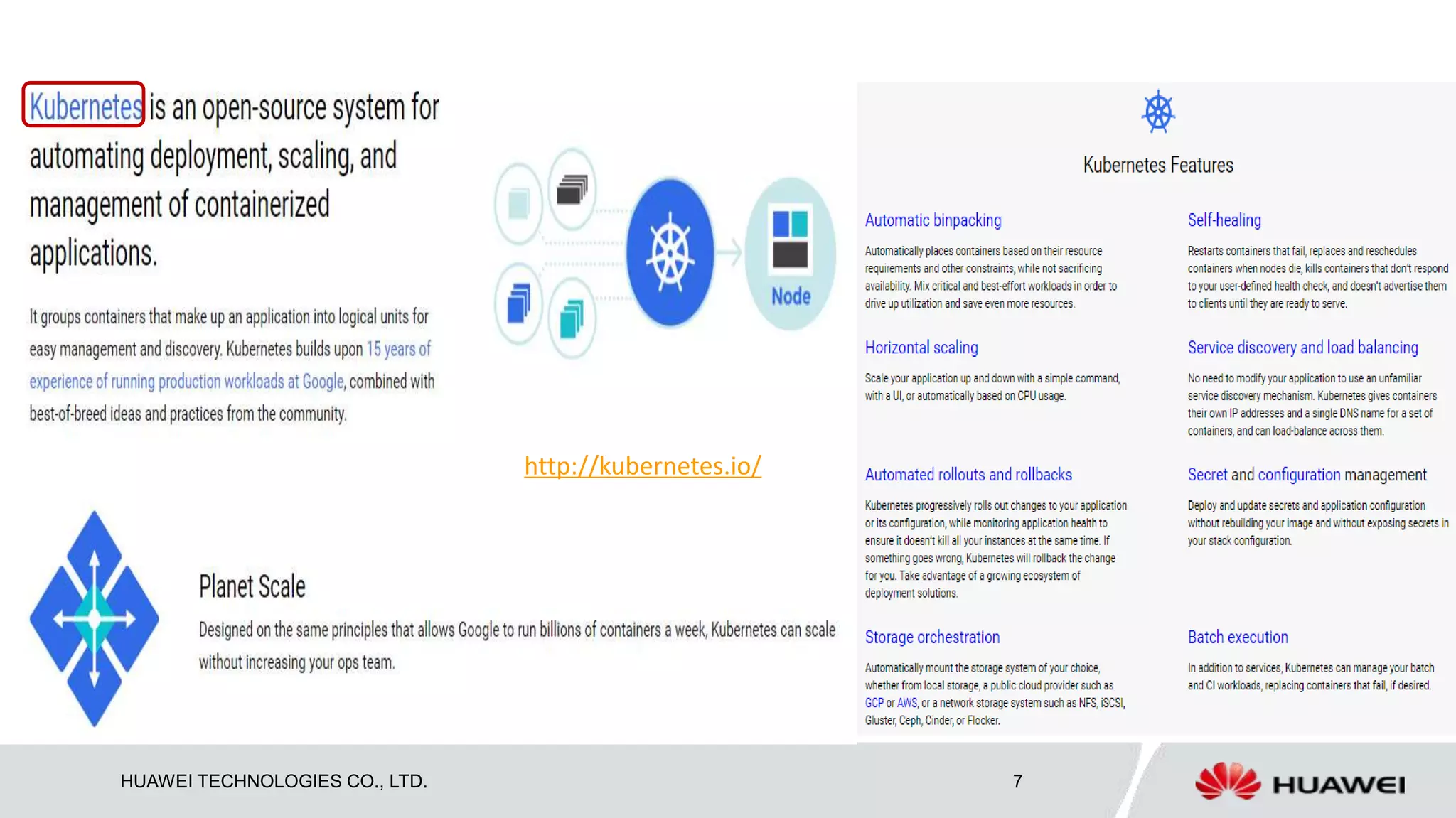 HUAWEI TECHNOLOGIES CO., LTD. 7
http://kubernetes.io/
 
