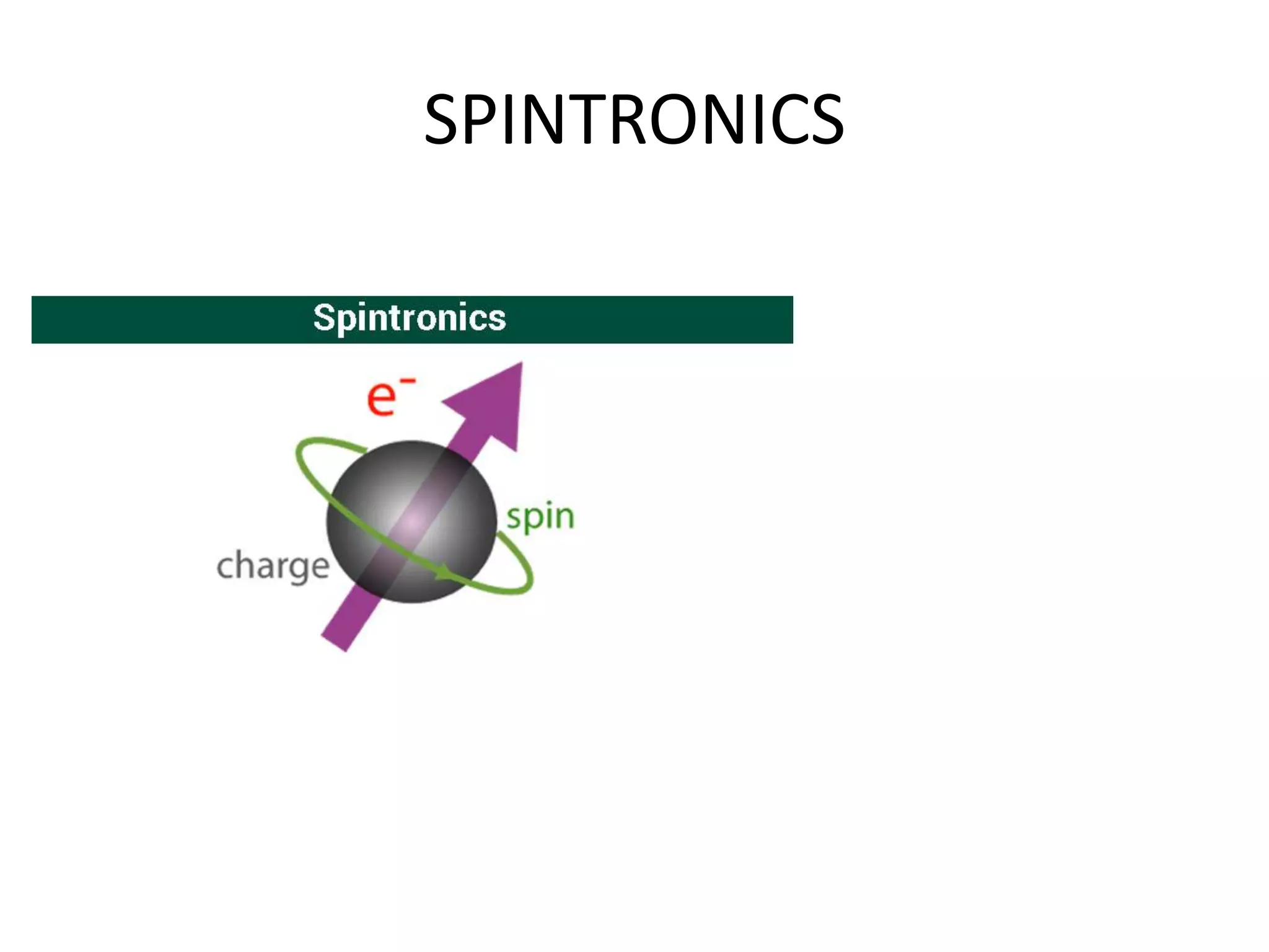 SPINTRONICS
 