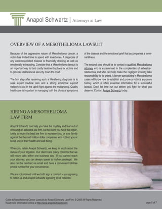 Mesothelioma Lawsuits Guide PPT