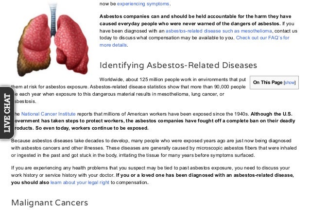 Mesothelioma Help Asbestos Disease