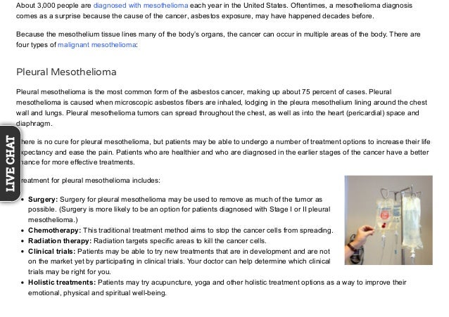 mesothelioma cancer survival rates