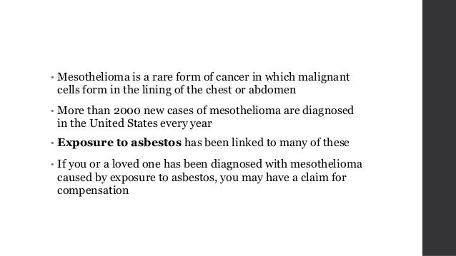 mesothelioma in older adults