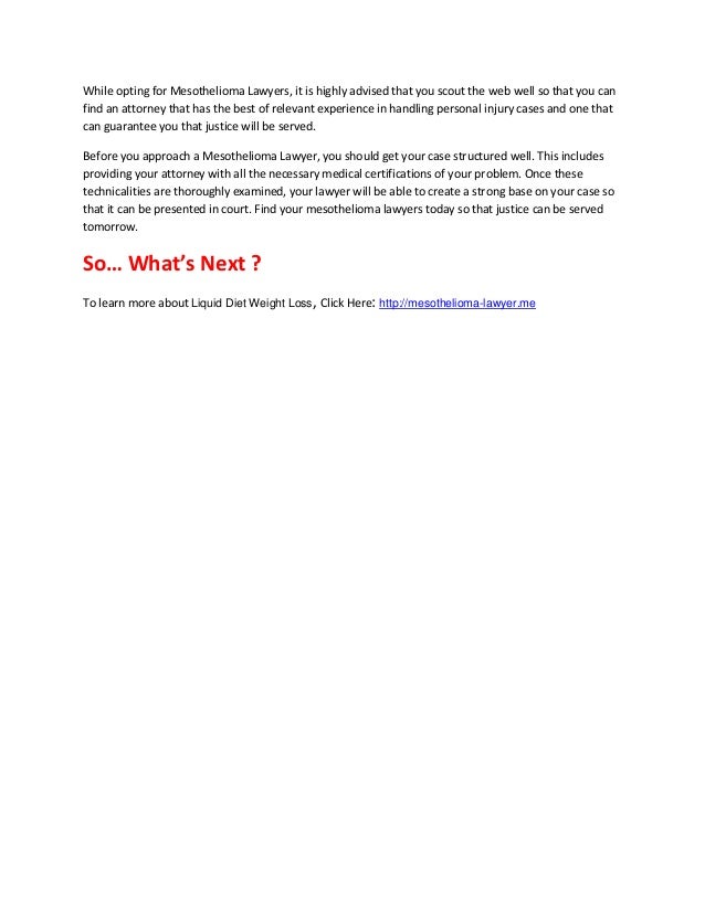 Mesothelioma lawyer