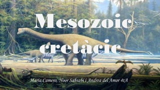 Mesozoic
cretàcic
Maria Camero, Noor Sabsabi i Andrea del Amor 4tA
 