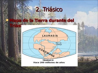 2. Triásico Mapa de la Tierra durante del Triásico 