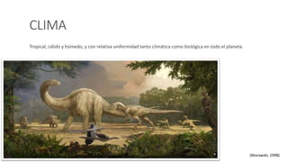 CLIMA 
Tropical, cálido y húmedo, y con relativa uniformidad tanto climática como biológica en todo el planeta. 
(Murawski, 1998) 
 