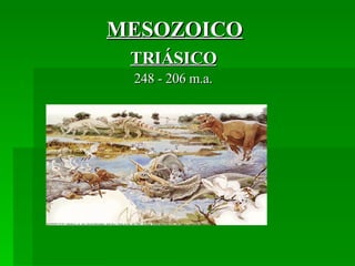 MESOZOICO TRIÁSICO 248 - 206 m.a. 