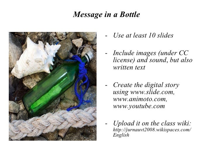 essay story about message in a bottle