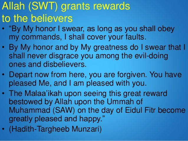 Message of eidul fitr