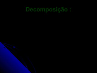 Decomposição :
 