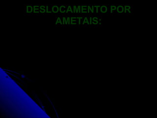 DESLOCAMENTO POR
     AMETAIS:
 