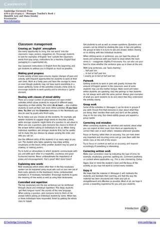 Messages 1 teacher's book