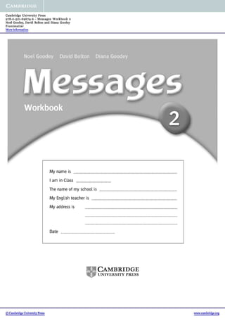 Messages 2 workbook 