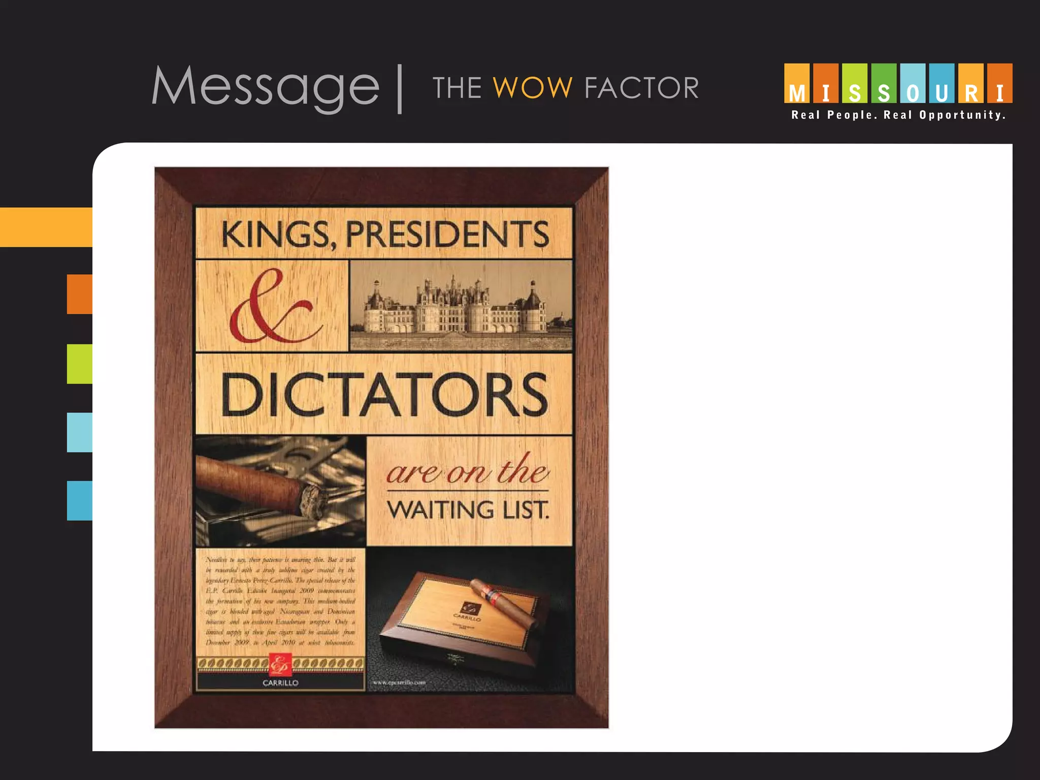 Message| the wow factor
 