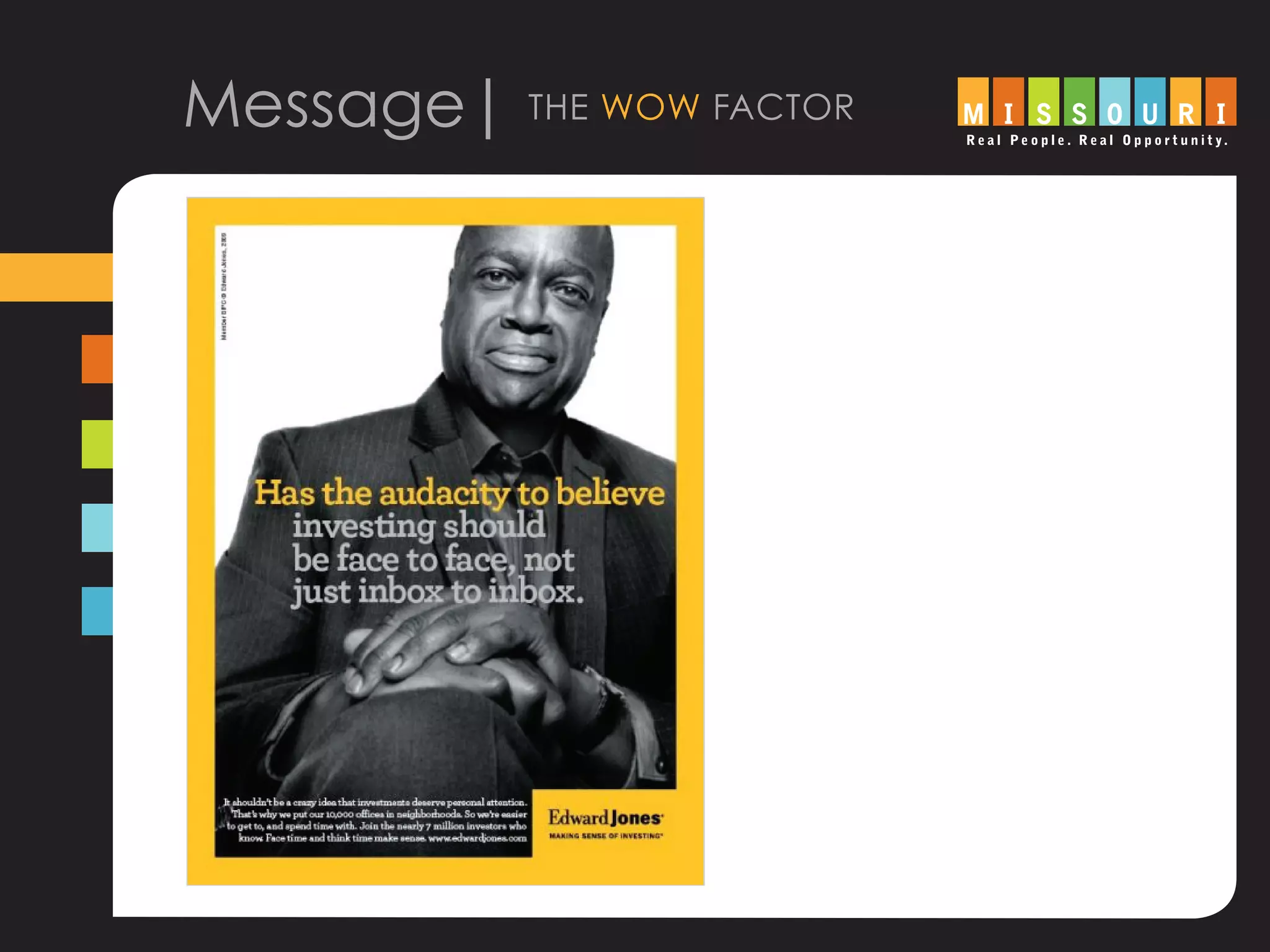 Message| the wow factor
 