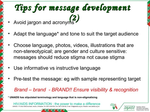 Messaging and IEC Material Development | PPT | Infectious Diseases ...
