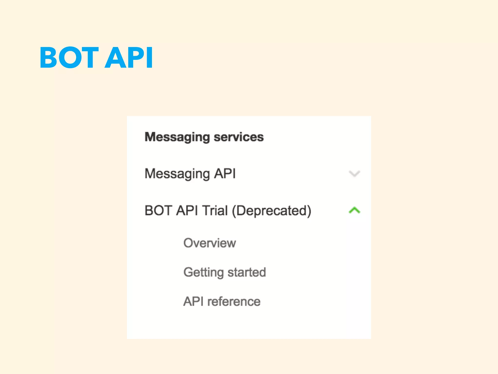 BOT API
 