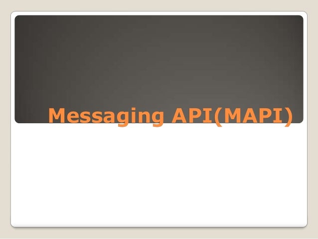 What Is Messaging Application Programming Interface (Mapi) Over Http ...