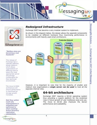 MessagingMo Ltd Solutions for Exchange Server 2007 Unified Messaging | PDF