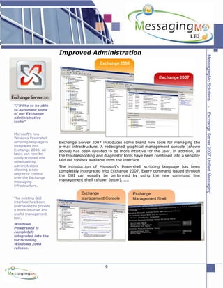 MessagingMo Ltd Solutions for Exchange Server 2007 Unified Messaging | PDF image.