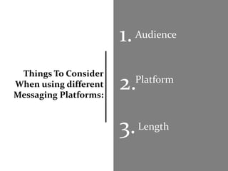 Platform Message Messaging platform presentation | PPTX