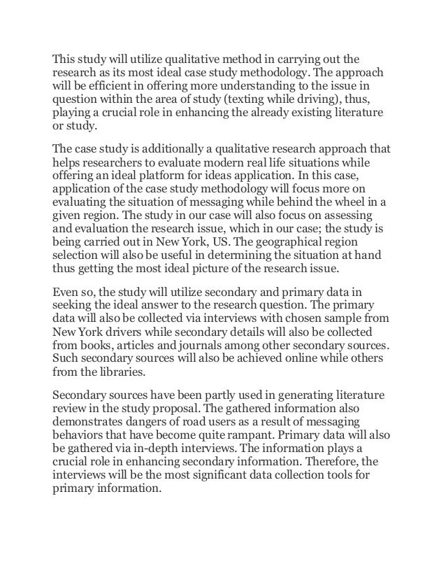 Thesis statement texting while driving charts