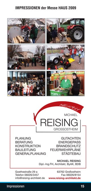 IMPRESSIONEN der Messe HAUS 2009




Impressionen                            15
 
