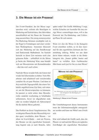 Die Messe ist ein Prozess!          13



3. Die Messe ist ein Prozess!


Der Event-Charakter, der der Messe zuge-         später endet! Die Grafik Abbildung 5 zeigt,
sprochen wird, verleitet alle Beteiligten in     welche Zeitachse ein Aussteller für eine ein-
Marketing und Vertrieb dazu, ihre Aktivitäten    zige Messe veranschlagen muss, will er das
ausschließlich auf die Dauer der Veranstal-      Potenzial der Pre-Marketing- und Follow-
tung auszurichten. Die einzig nennenswerten      up-Phase für sich nutzen.
Pre-Marketing-Aktionen erschöpfen sich in
der Regel in Einladungen und einer verstär-      Wenn wir also die Messe in die Kategorie
kten Medienpräsenz. Ansonsten fokussiert         Event einordnen wollen, so ist dies maxi-
sich das Marketing auf das Standkonzept          mal für den eigentlichen Zeitraum der Ver-
und flankierende Maßnahmen. Im Vertrieb          anstaltung zulässig. Wobei wir uns dann
herrscht zu dieser Zeit meistens noch eine       davor hüten müssen, wieder in die Denk-
gelassene Ruhe – schließlich ist die Messe       kategorie des „Immer größer, bunter und
ja Sache des Marketing! Klar, man bemüht         lauter“ zu verfallen. Kein Fachbesucher
sich um Messetermine mit Bestandskunden          fährt heute noch just for fun zu einer Messe!
– aber das war's auch schon.

Nach der Messe ist jeder froh, das Ganze mal
wieder heil überstanden zu haben. Viele Mit-
arbeiter sind urlaubsreif und verschwinden
zunächst für ein paar Wochen. Und dann ist
da ja noch das Tagesgeschäft, das einem Ver-
käufer angeblich keine Zeit lässt, sich inten-
siv um die Messeversprechen zu kümmern.
So passiert es nicht selten, dass Messebe-
richte zunächst wochenlang in Schubladen
schlummern, bevor sie abgearbeitet sind,         Abbildung 5: Messe ist ein Prozess

oder sie werden lediglich als Adressenpool
für die nächste Messe gehortet.                  Der Unterhaltungswert dieses Instrumentes
                                                 muss der Informationsaufgabe untergeord-
Das Problem an dieser Vorgehensweise: Die        net werden und kann nur Mittel zum Zweck
wichtigsten Phasen für den Messeerfolg wer-      sein.
den quasi verschlafen, denn Messen – vor
allem im b-to-b-Markt – sind ein Prozess,        Klar wird anhand der Grafik auch, dass die
der Monate vor der eigentlichen Veranstal-       Phasen vor und nach der Messe ein zigfaches
tung beginnt und, je nach Branche, Jahre         Zeit-Budget der eigentlichen Messedauer




            BusinessVillage – Update your Knowledge!
 