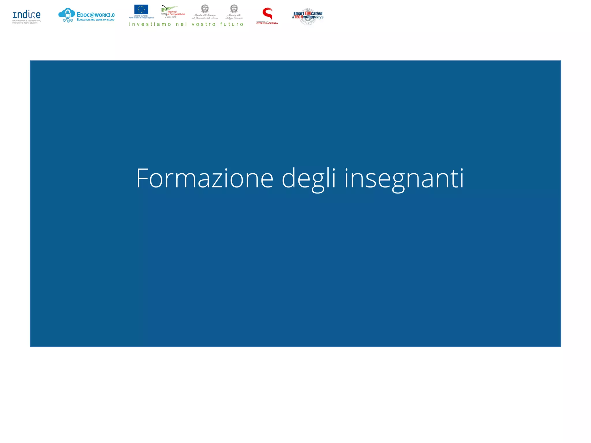 Formazione degli insegnanti
 