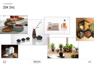 03 Küche/Haushalt



JIA Inc




                    Messereview
                    Ambiente 2013   19
 