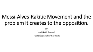 Messi-Alves-Rakitic Movement and the
problem it creates to the opposition.
By
Nachiketh Ramesh
Twitter: @nachikethramesh
 