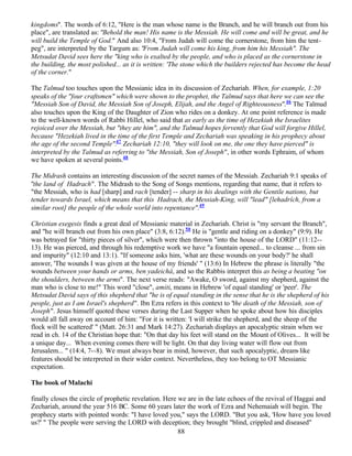 Messiah Examples Messiah in the old testament in the light of rabbinical rabbis | PDF