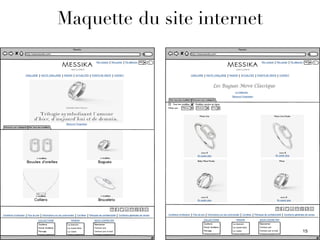 15
Maquette du site internet
 