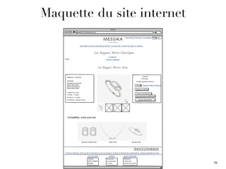 16
Maquette du site internet
 