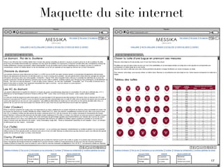 17
Maquette du site internet
 