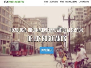 Conferencia - Innovación creada por los ciudadanos - MESTIC Bogotá 2015