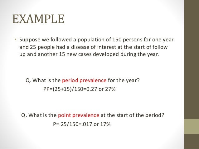 Mesurement Of Morbidity Prevalence Presentation