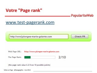 Mesurer sa popularité sur le web